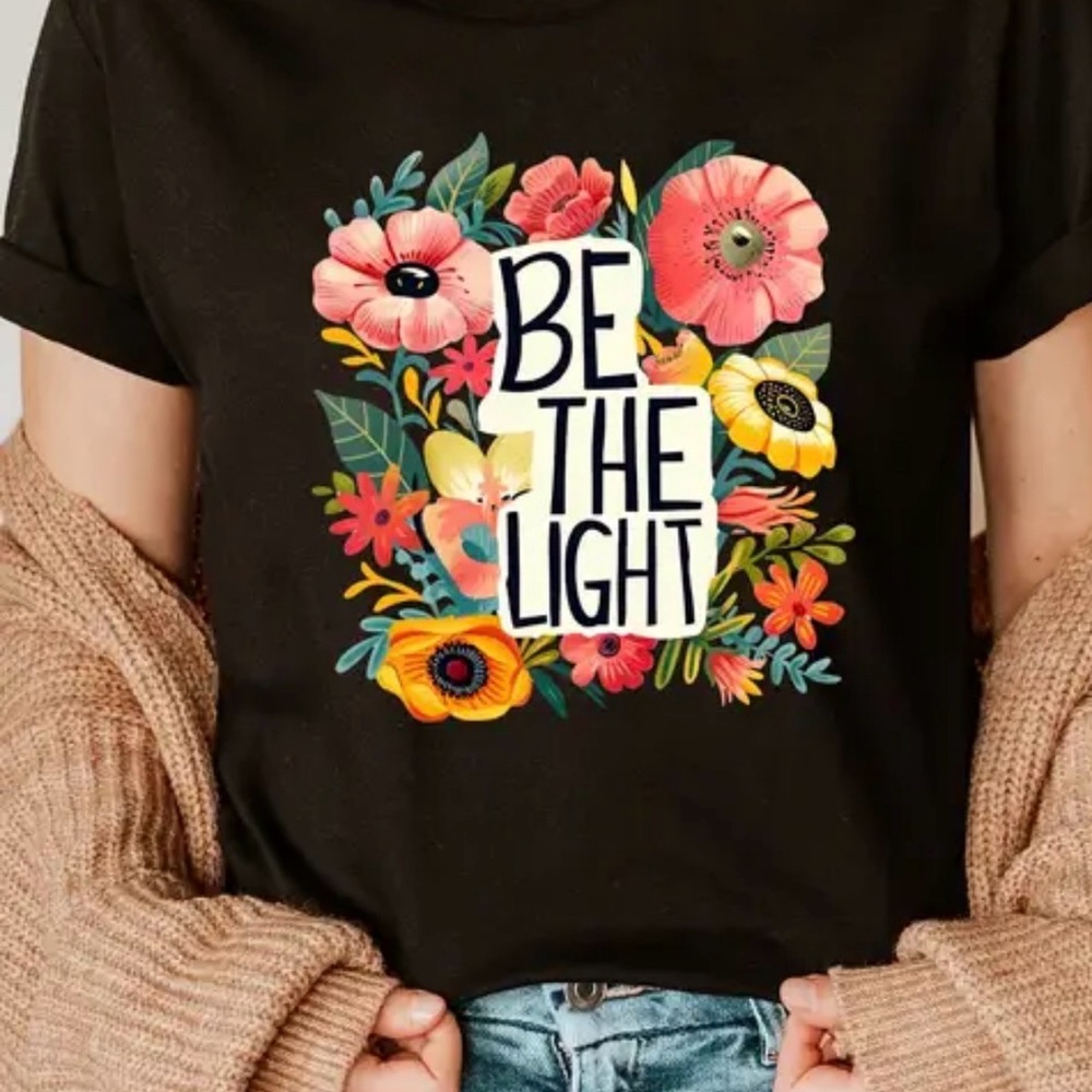 Sunbs Black With Floral Graphic T-Shirt